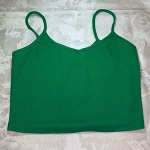 Green crop top from Shein